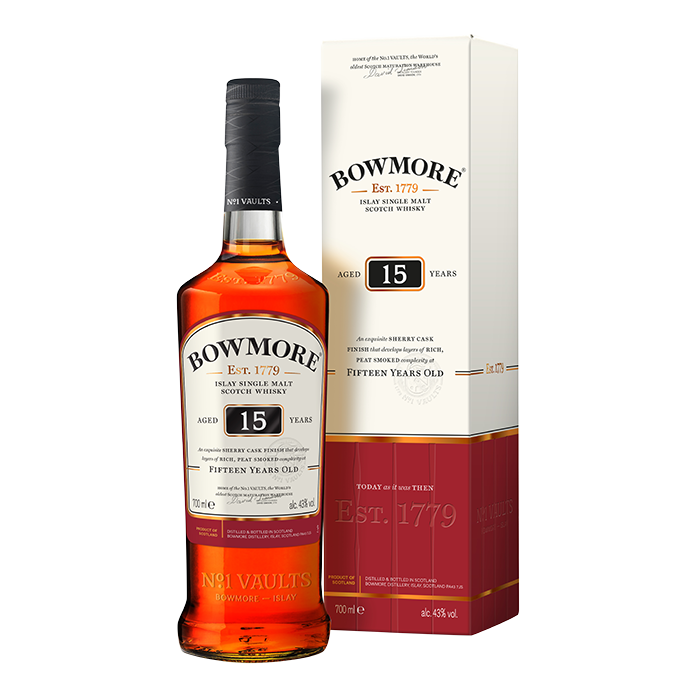 Bowmore 15 Years Old  Sherry Cask with Box - 700ml