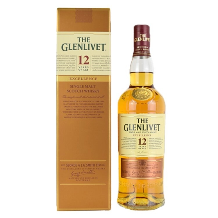 Glenlivet 12 yo Excellence Single Malt Whisky 700ml
